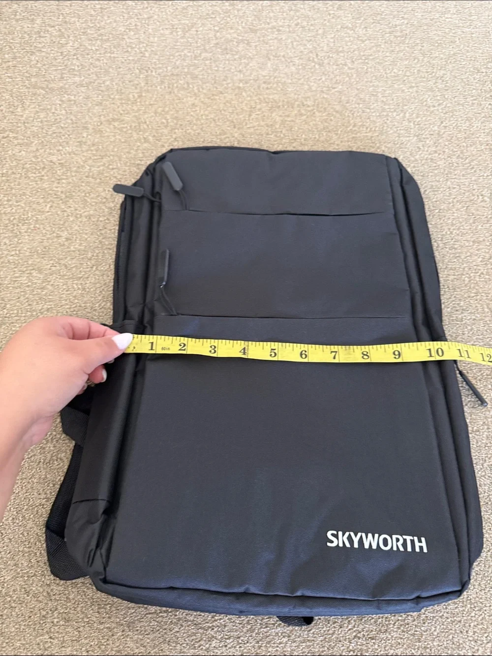 Skyworth Black Men's Backpack - Sleek Travel & Laptop Pack